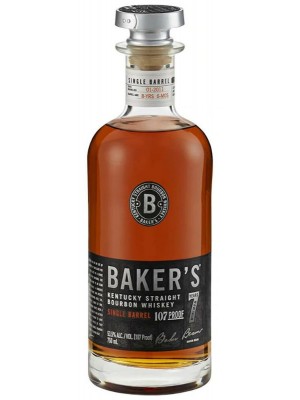Baker's 7yr Kentucky Straight Bourbon Whiskey 53.5% ABV 750ml